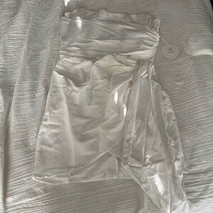White strapless dress. New with tags